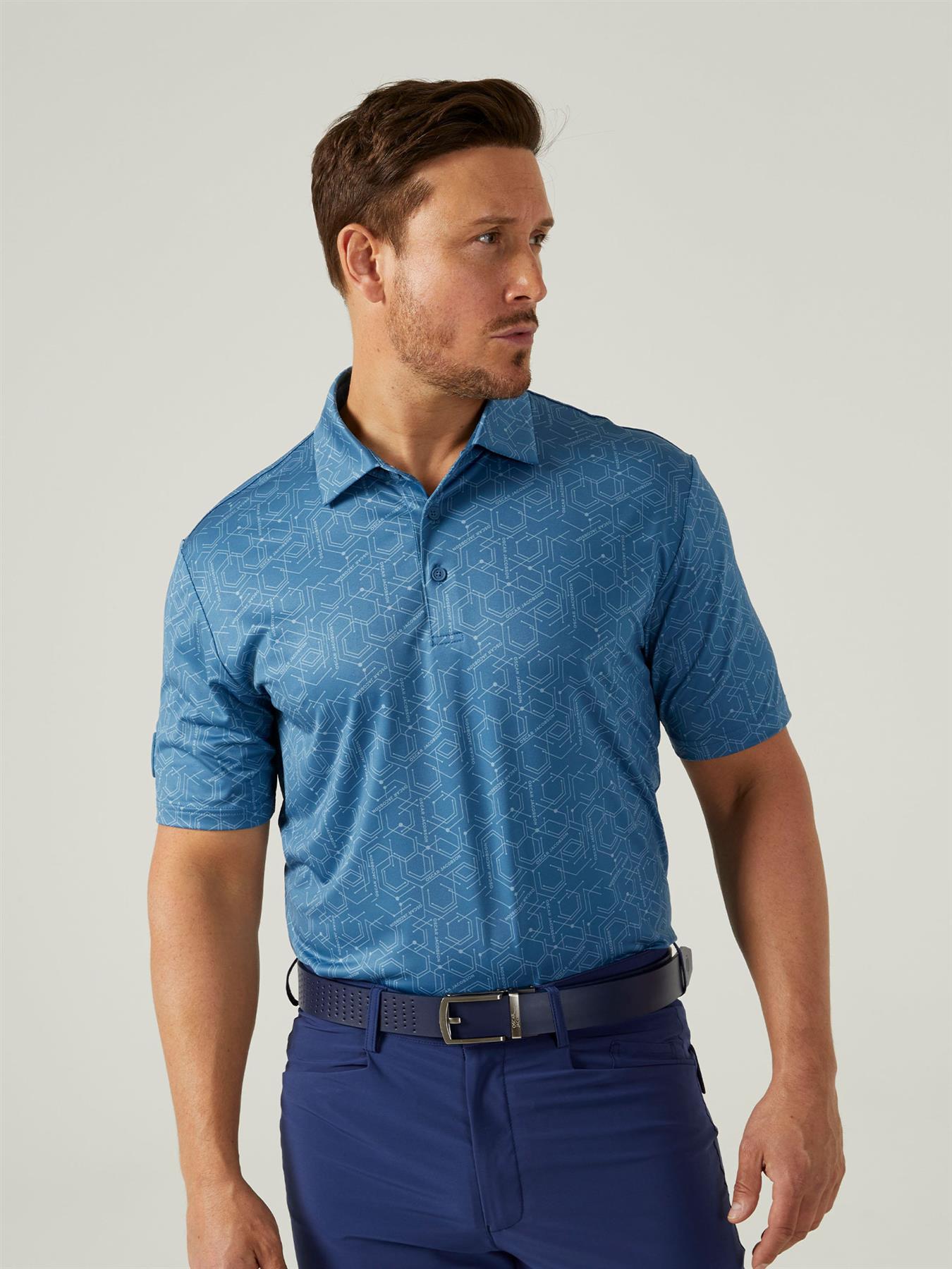 Hollow Polo Shirt - Oscar Jacobson Golf  