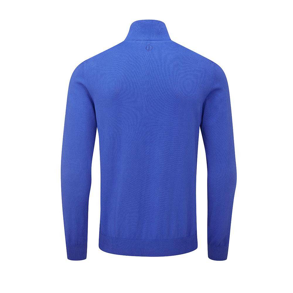 Waldorf Pin Cotton Zip Neck Sweater - Oscar Jacobson Golf  