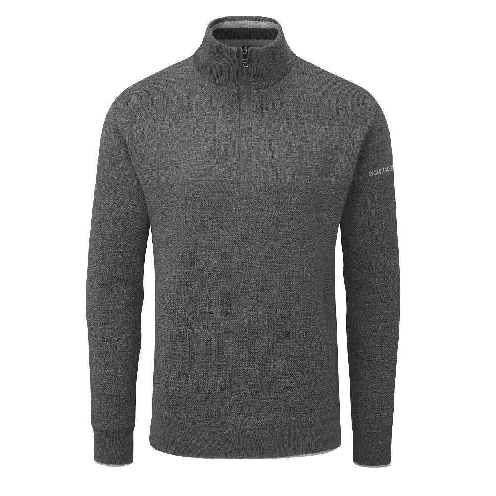 Oscar Jacobson Golf Anders Merino Wool Lined Sweater