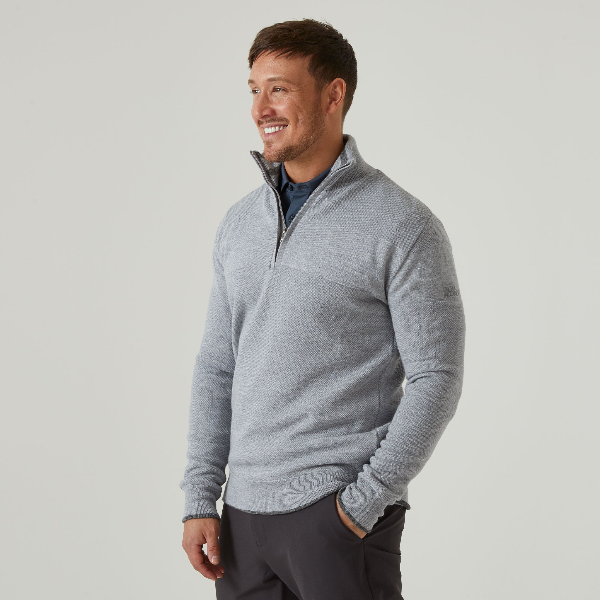 Anders Merino Wool Lined Sweater - Oscar Jacobson Golf  